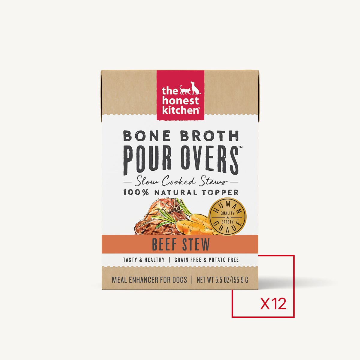 The Honest Kitchen - Bone Broth Pour Overs - Beef Stew (Wet Dog Food)