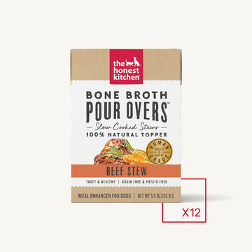 The Honest Kitchen - Bone Broth Pour Overs - Beef Stew (Wet Dog Food)