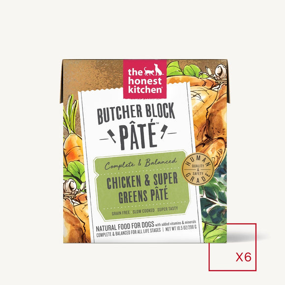 The Honest Kitchen - Butcher Block Pate -Chicken & Super Greens (Wet Dog Food)