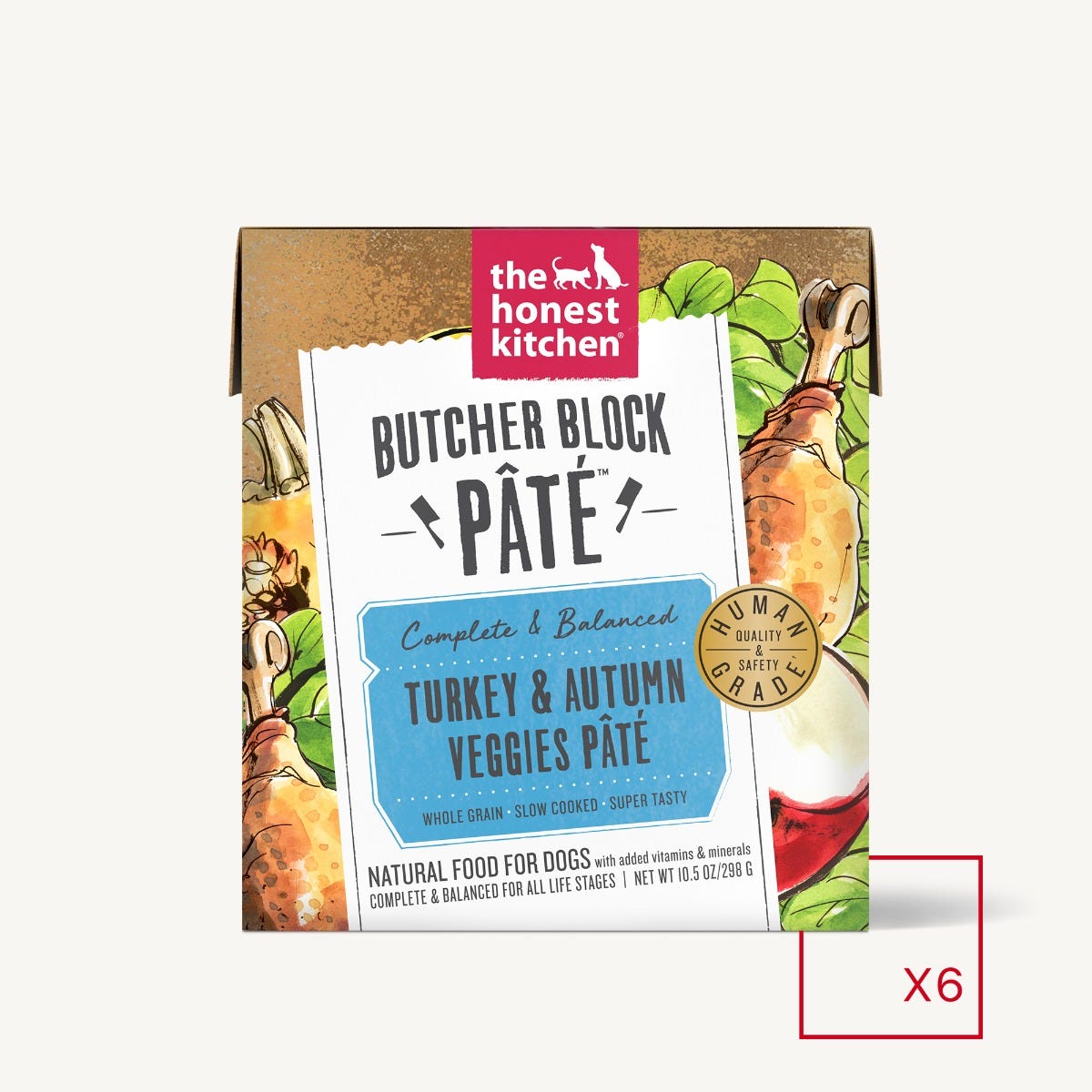 The Honest Kitchen - Butcher Block Pate -Turkey & Autumn Veggies (Wet Dog Food)