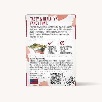 The Honest Kitchen | CÂTÉ | Grain Free Salmon & Cod Pate | Wet Cat Food | ARMOR THE POOCH