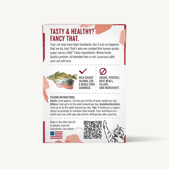 The Honest Kitchen | CÂTÉ | Grain Free Salmon & Cod Pate | Wet Cat Food | ARMOR THE POOCH