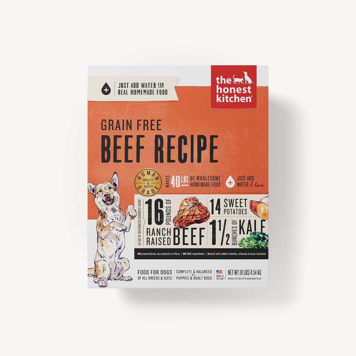 The Honest Kitchen - Dehydrated - Grain Free Beef Recipe (Dog Food)