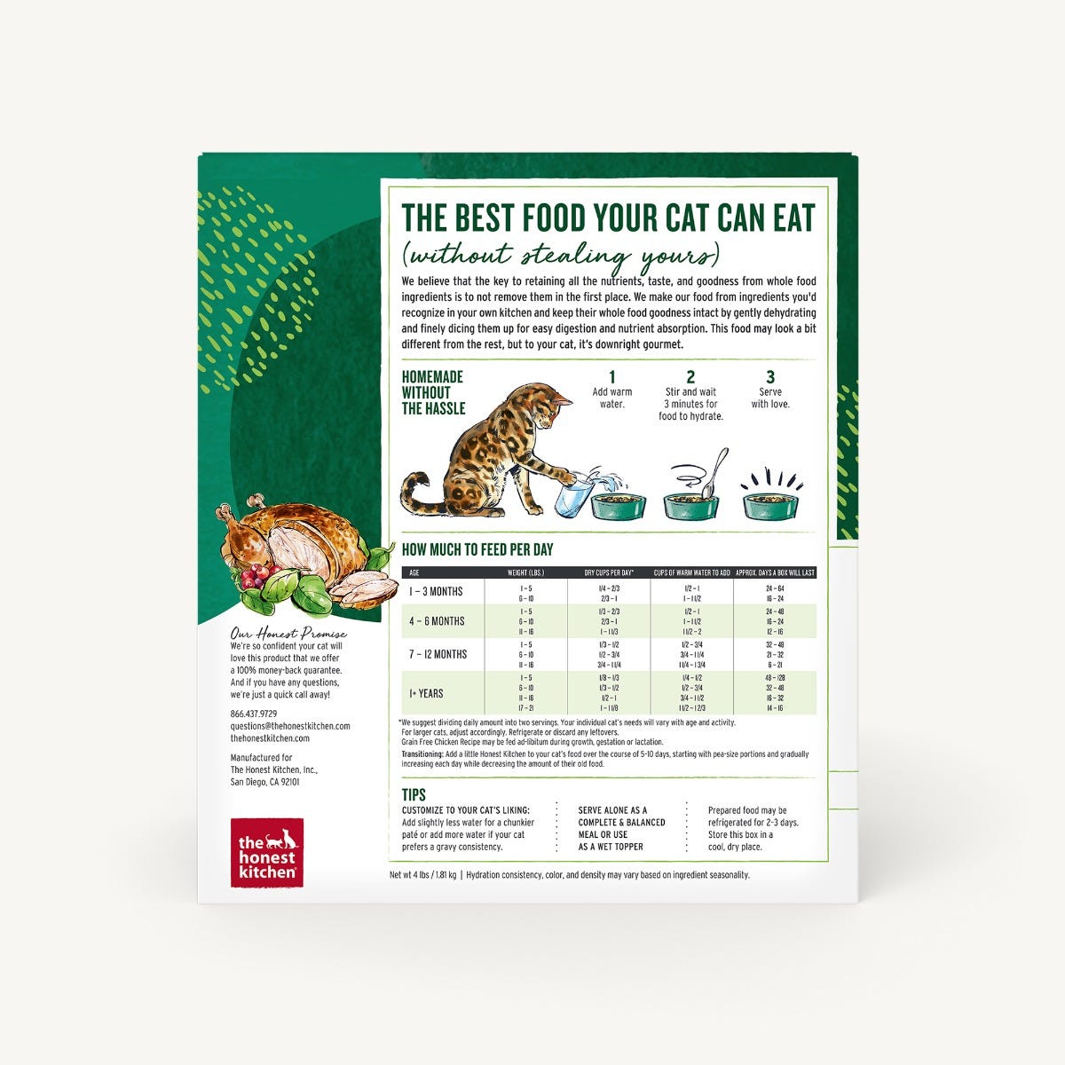 Honest kitchen shop dehydrated cat food