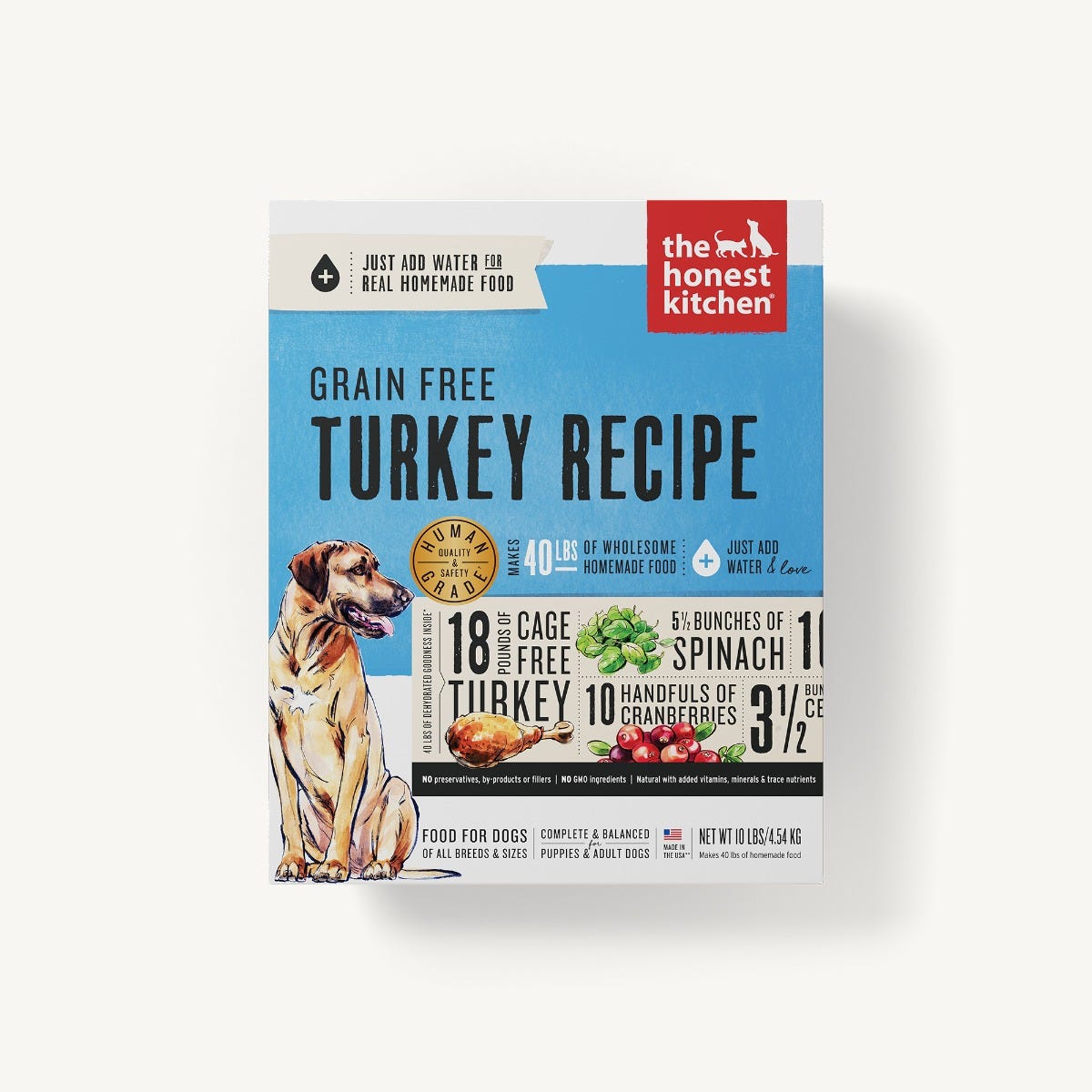 The Honest Kitchen - Dehydrated - Grain Free Turkey Recipe (Dog Food)