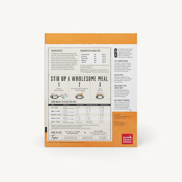 The Honest Kitchen - Dehydrated - Limited Ingredient Duck Recipe (Dog Food)