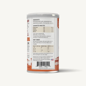 The Honest Kitchen - Instant Bone Broth - Beef & Turmeric (Dog)