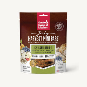 The Honest Kitchen - Jerky Harvest Mini Bars - Chicken Recipe with Apples & Blueberries
