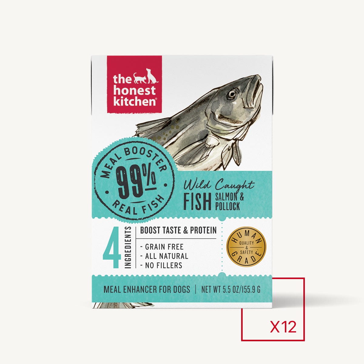 The Honest Kitchen - Meal Booster - 99% Salmon & Pollock (Wet Dog Food)