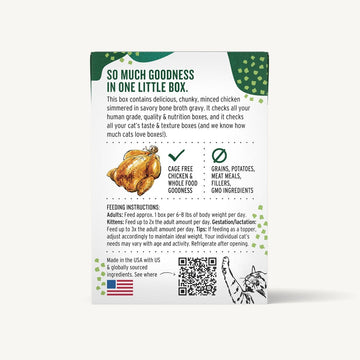 The Honest Kitchen - Minced Chicken In Bone Broth Gravy | Wet Cat Food | ARMOR THE POOCH