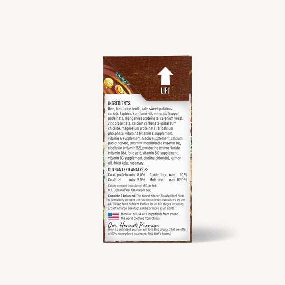 The Honest Kitchen -One Pot Stews - Roasted Beef Stew with Kale, Sweet Potatoes & Carrots (Wet Dog Food)