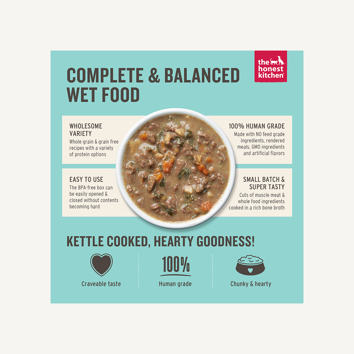 The Honest Kitchen Dog Food - One Pot Stews - Tender Turkey Stew With Quinoa Carrots & Broccoli (Wet Dog Food) - ARMOR THE POOCH