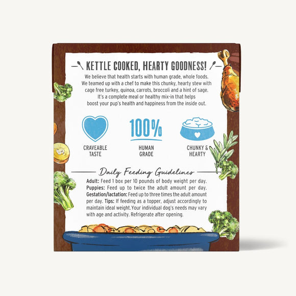 The Honest Kitchen Dog Food - One Pot Stews - Tender Turkey Stew With Quinoa Carrots & Broccoli (Wet Dog Food) - ARMOR THE POOCH