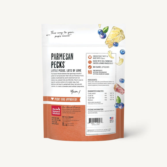 The Honest Kitchen | Parmesan Pecks | Beef, Parmesan & Blueberry Dog Treats | ARMOR THE POOCH