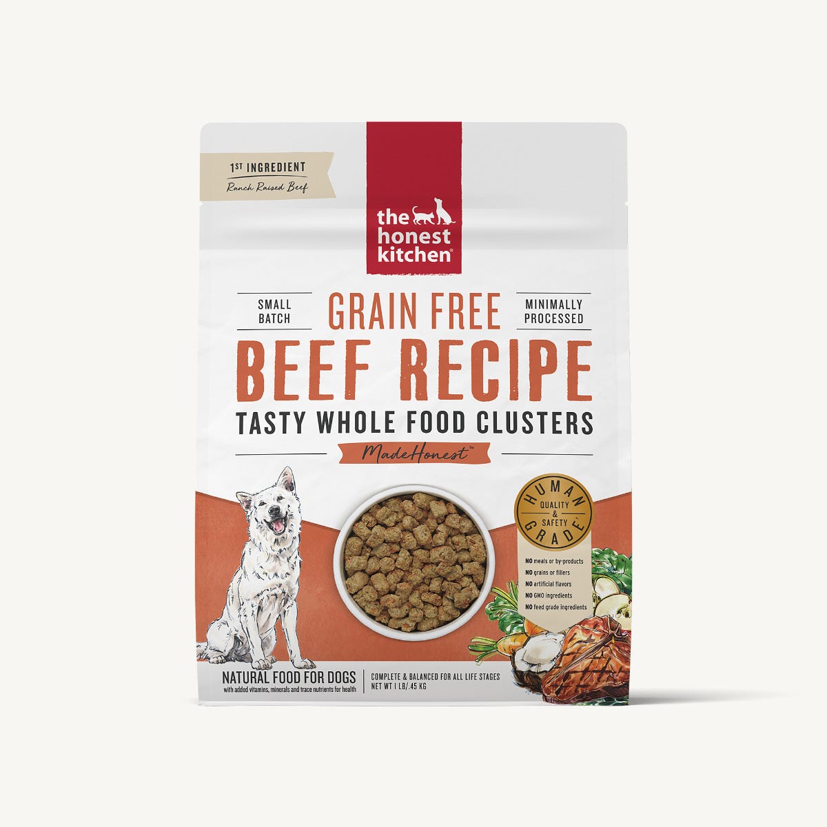 The Honest Kitchen - Whole Food Clusters - Grain Free Beef (Dry Dog Food)