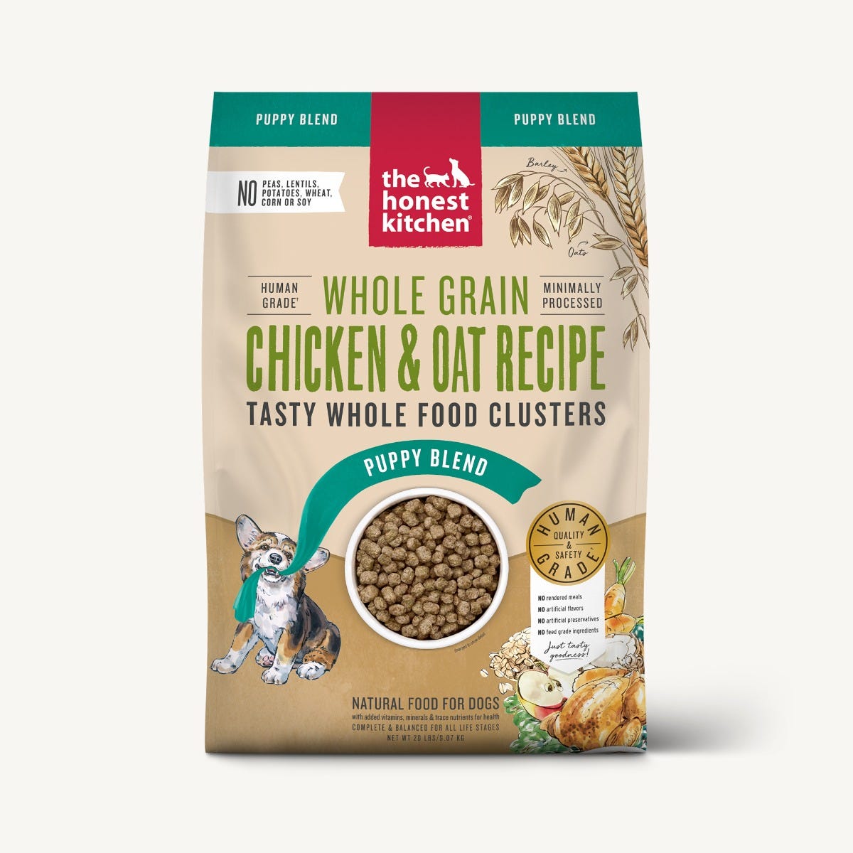 The Honest Kitchen - Whole Food Clusters for Puppies - Whole Grain Chicken Recipe (Dry Dog Food)
