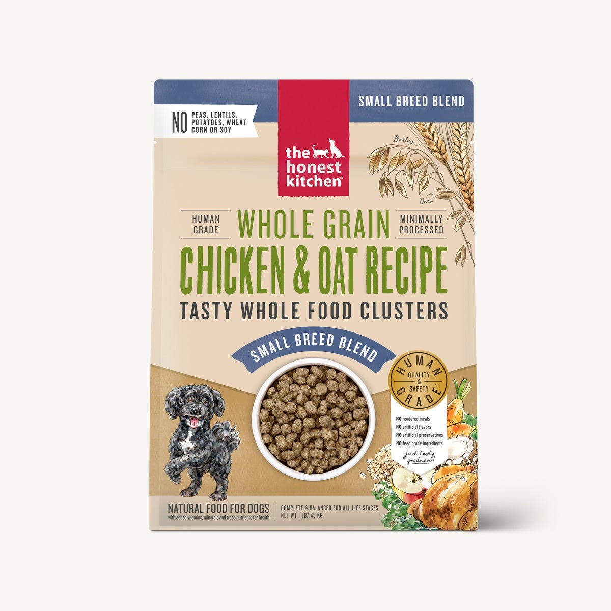 The Honest Kitchen - Whole Food Clusters for Small Breeds - Whole Grain Chicken Recipe (Dry Dog Food)