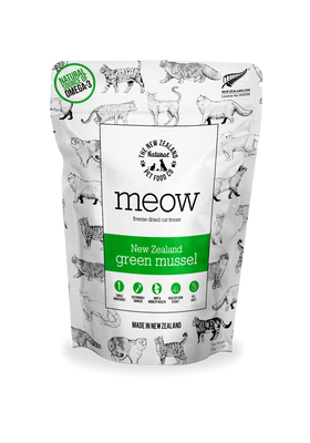The NZ Natural Pet Food Co. | meow | Freeze Dried Green Mussel | Cat Treat