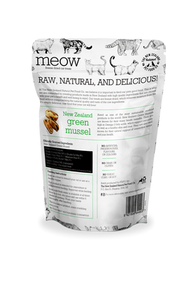 The NZ Natural Pet Food Co. | meow | Freeze Dried Green Mussel | Cat Treat