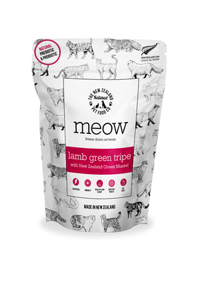 The NZ Natural Pet Food Co. | meow | Freeze Dried Lamb Green Tripe | Cat Treats