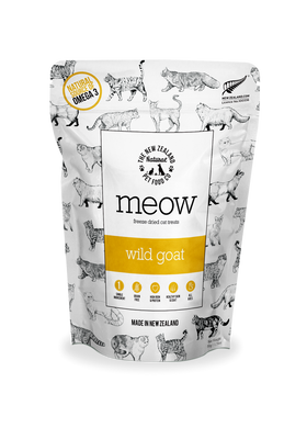 The NZ Natural Pet Food Co. | meow | Freeze Dried Wild Goat | Cat Treats
