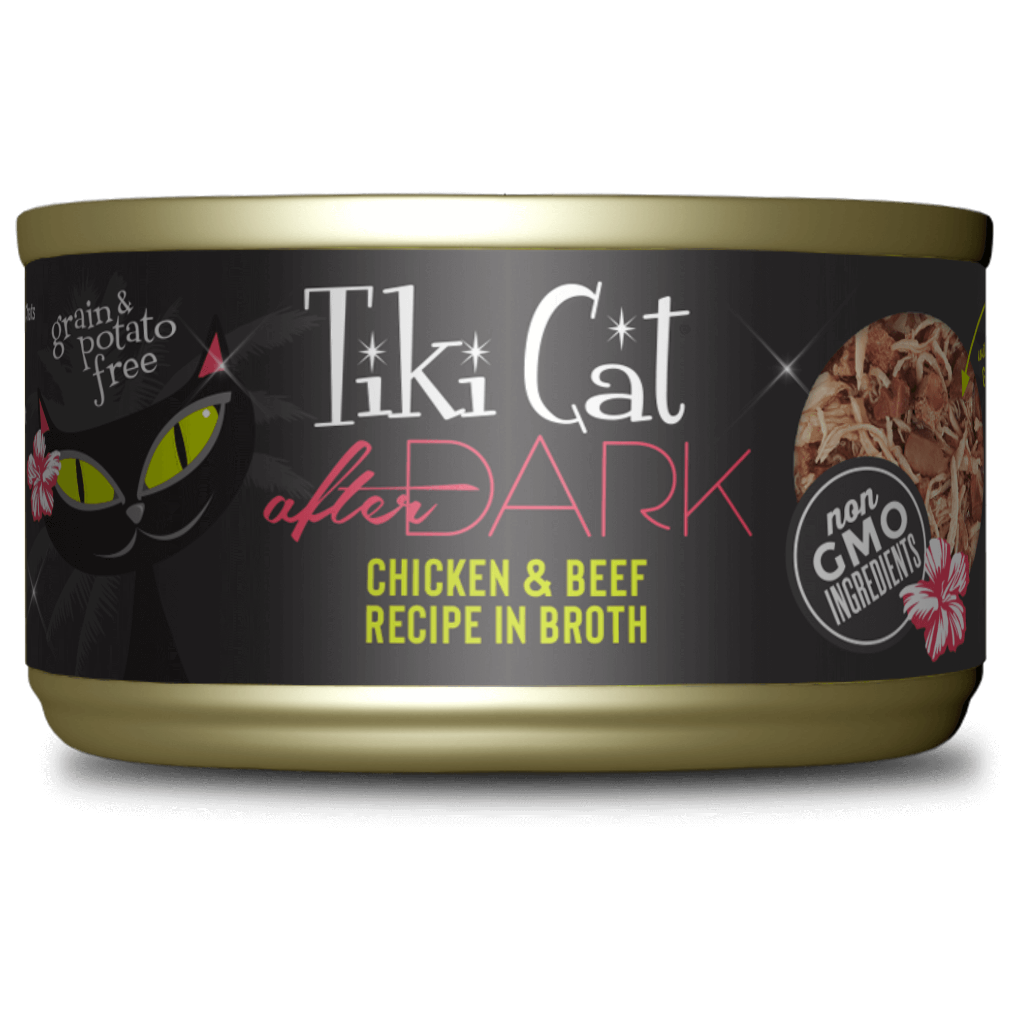 Tiki Cat - After Dark - Chicken & Beef Recipe in Broth for Cats