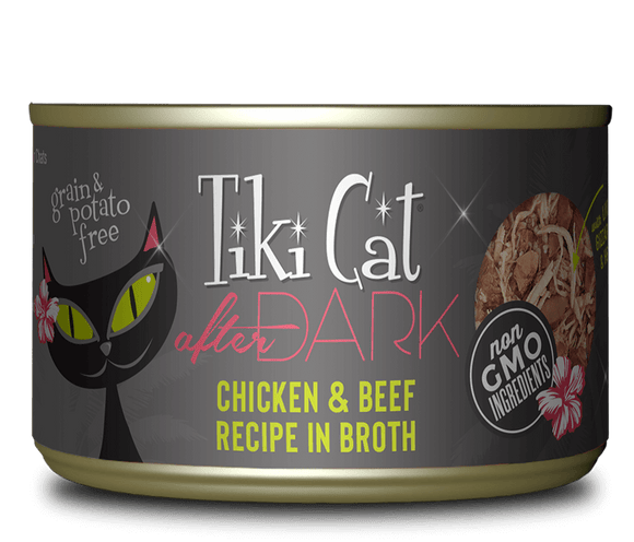 Tiki Cat - After Dark - Chicken & Beef Recipe in Broth for Cats