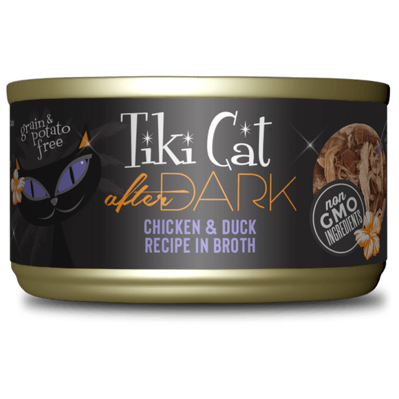 Tiki Cat - After Dark - Chicken & Duck Recipe in Broth for Cats