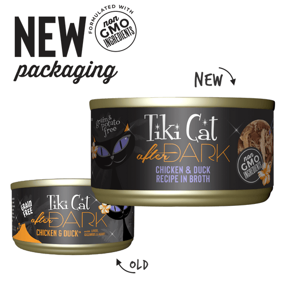 Tiki Cat - After Dark - Chicken & Duck Recipe in Broth for Cats