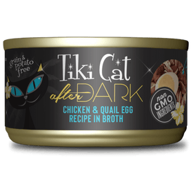 Tiki Cat - After Dark - Chicken & Quail Egg Recipe in Broth for Cats