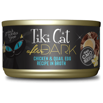 Tiki Cat - After Dark - Chicken & Quail Egg Recipe in Broth for Cats