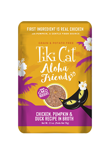 Tiki Cat - Aloha Friends - Chicken, Pumpkin & Duck Pouch | Wet Cat Food