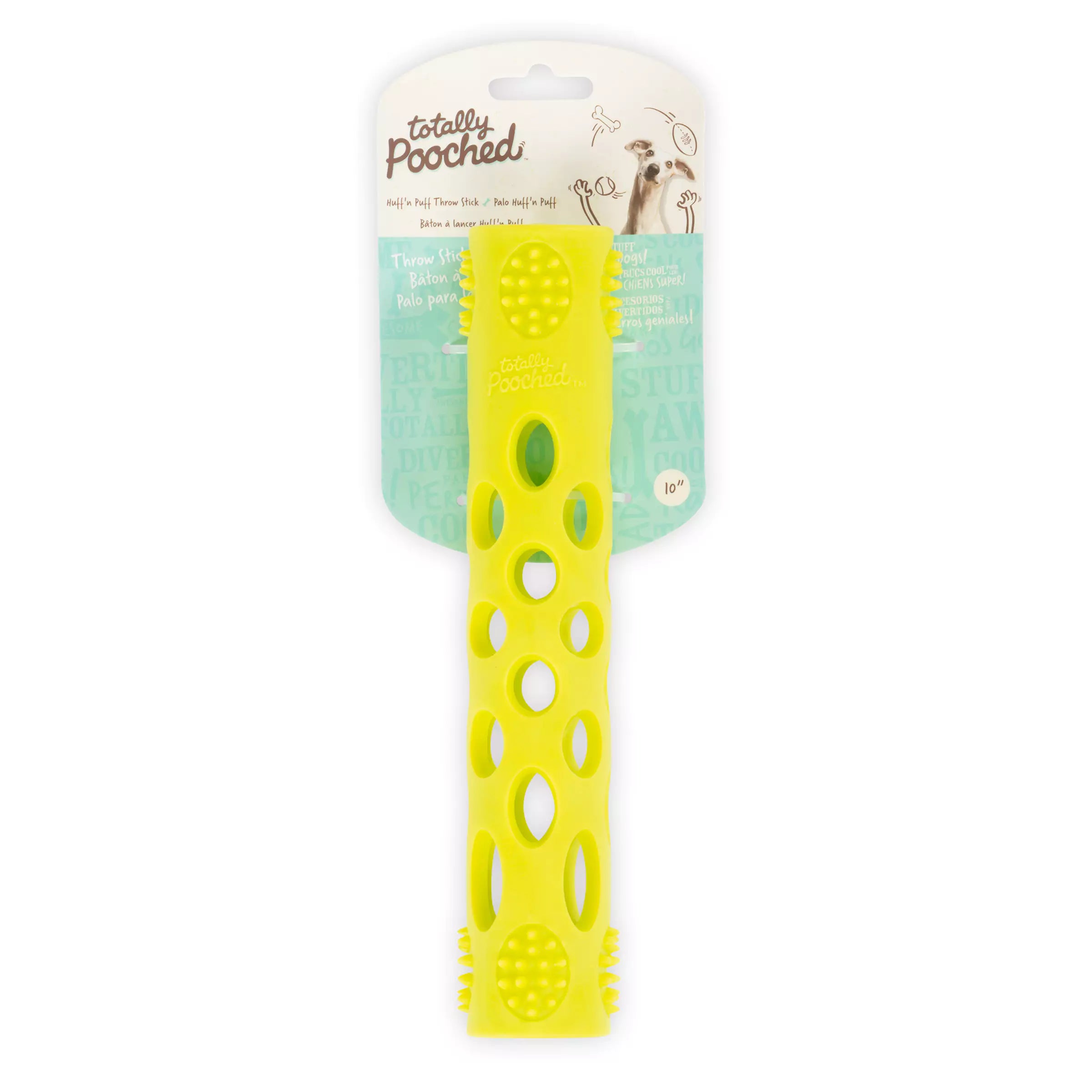 Totally Pooched | Huff'n Puff Stick Dog Toy, 10"