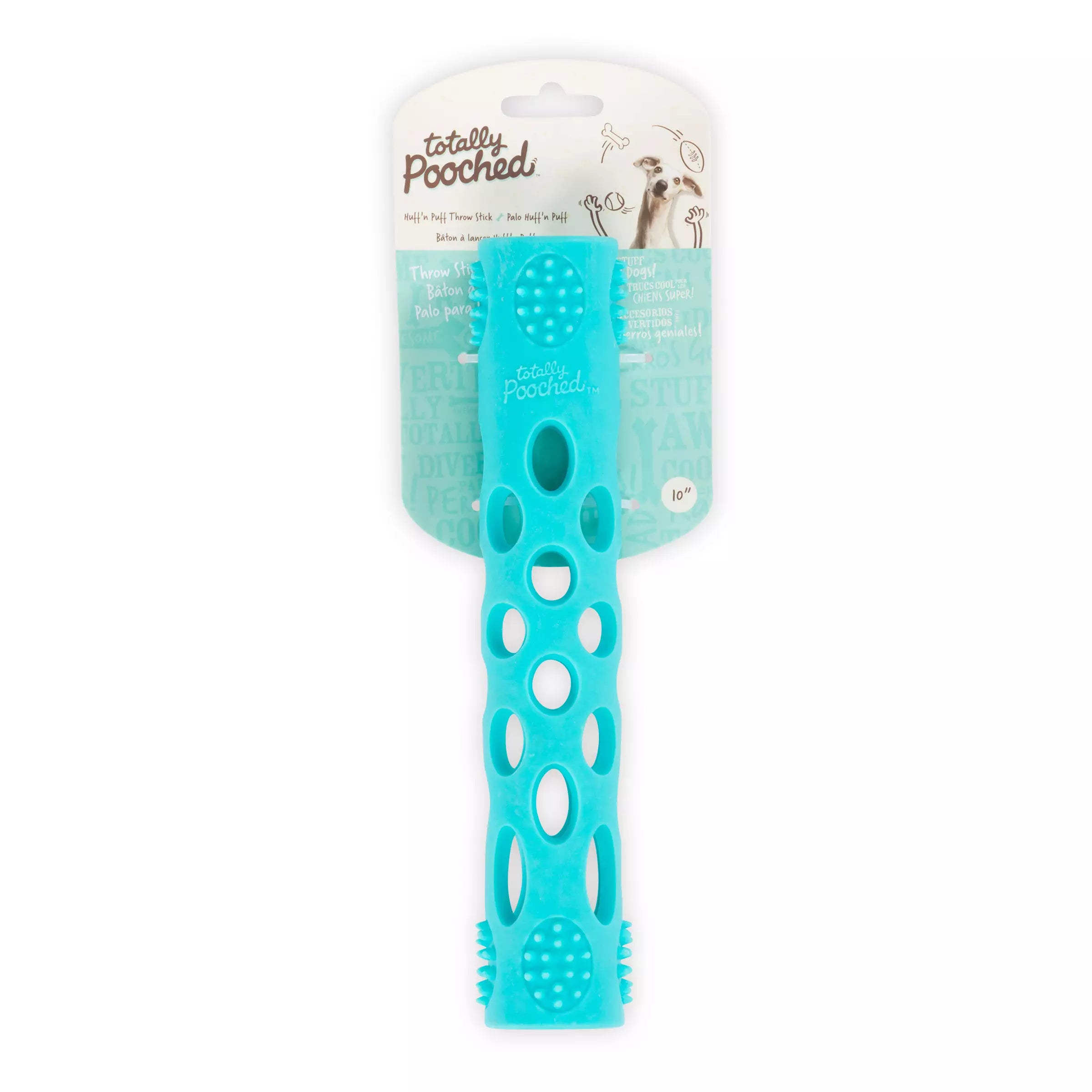 Totally Pooched | Huff'n Puff Stick Dog Toy, 10"