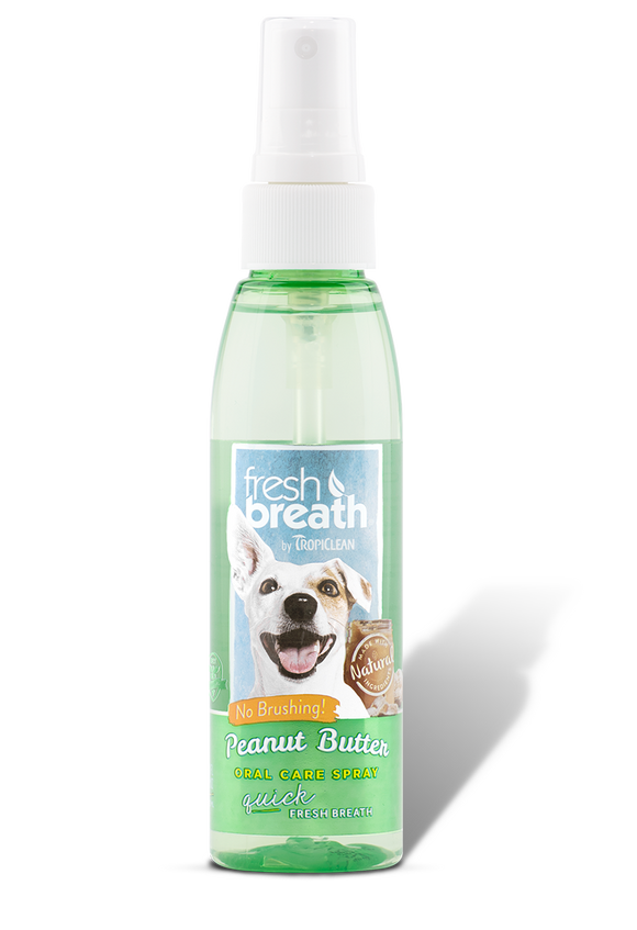 TropiClean - Fresh Breath - Oral Care Spray with Peanut Butter Flavoring (Dogs)