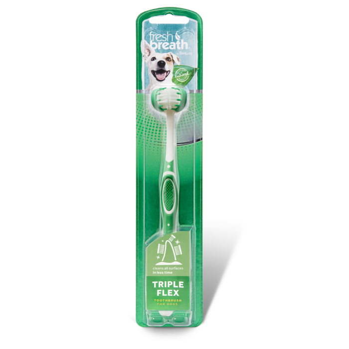 TropiClean - Fresh Breath - Tripleflex Toothbrush For Dogs
