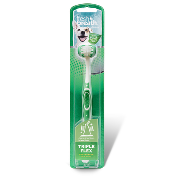 TropiClean - Fresh Breath - Tripleflex Toothbrush For Dogs