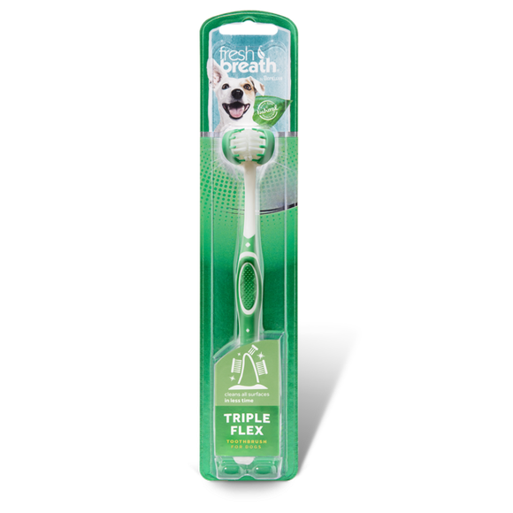 TropiClean - Fresh Breath - Tripleflex Toothbrush For Dogs