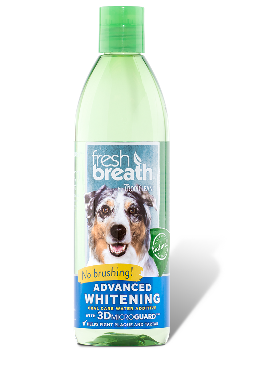 Tropiclean - Fresh Breath - Dental Health Solution Plus Advanced Whitening (Water Additive For Dogs)