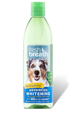 Tropiclean - Fresh Breath - Dental Health Solution Plus Advanced Whitening (Water Additive For Dogs)