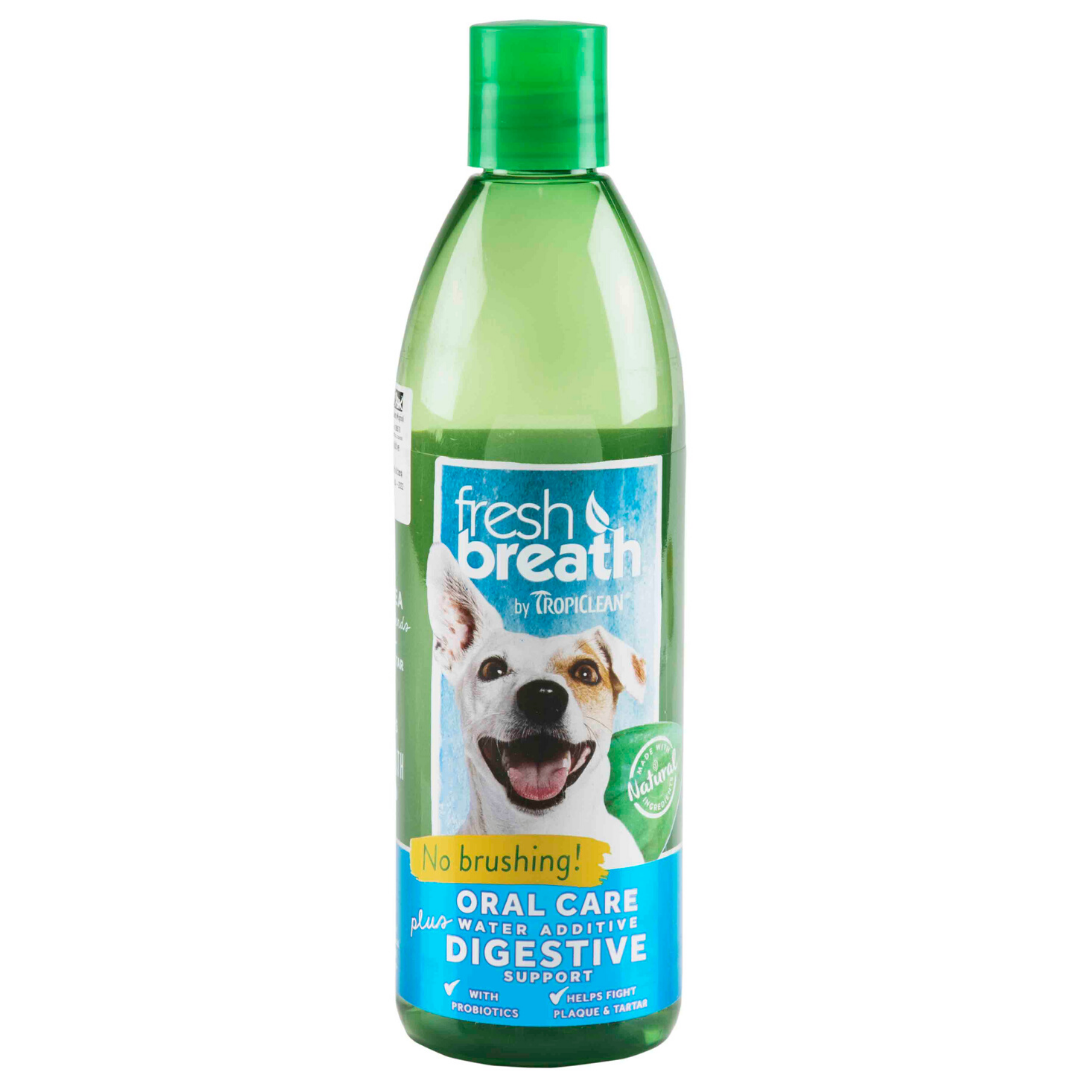 Tropiclean - Fresh Breath - Dental Health Solution Plus Digestive Support (Water Additive For Dogs)