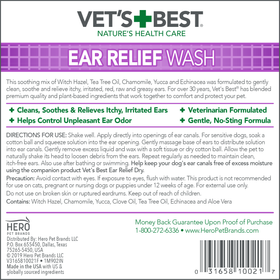 Vet's Best - Ear Relief Wash