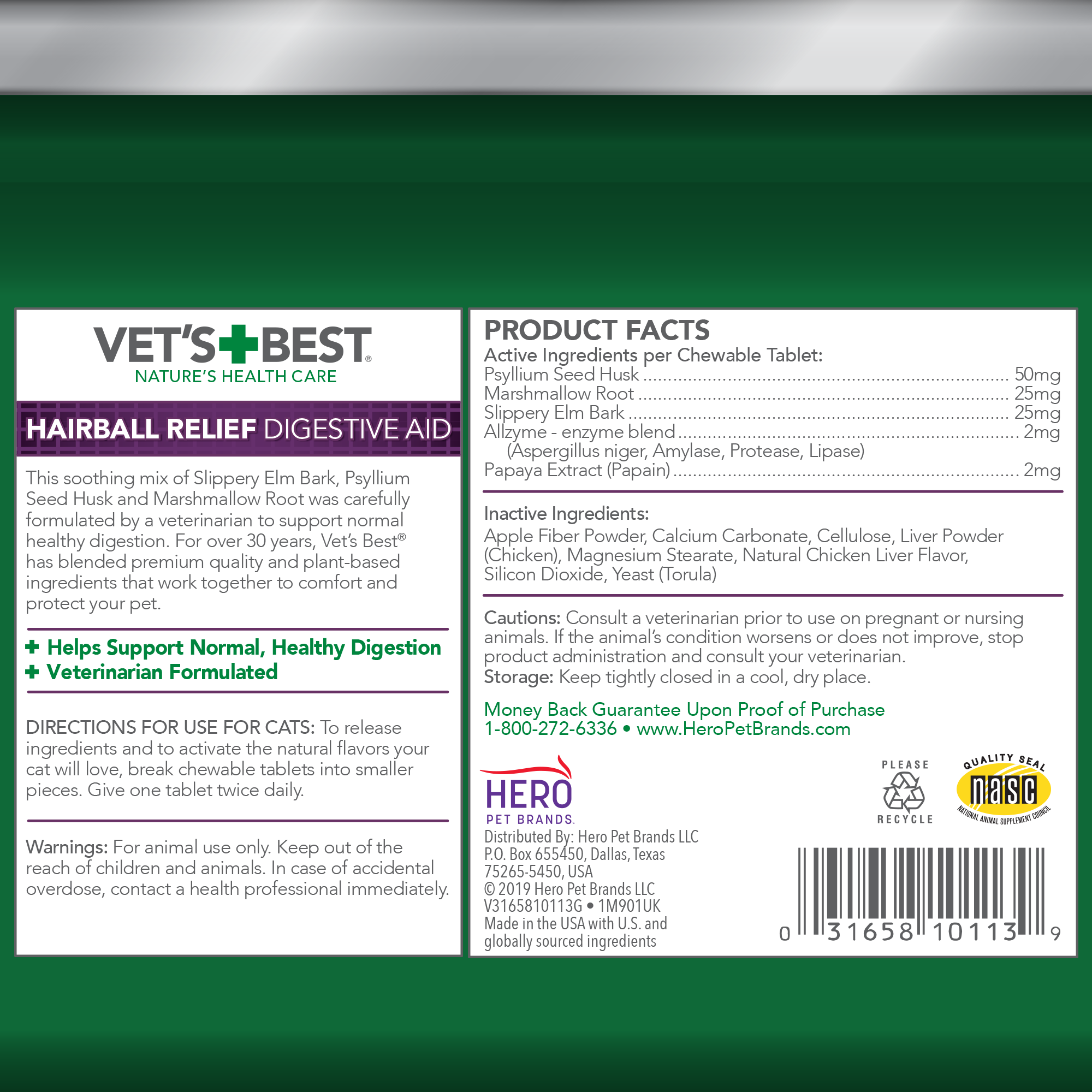 Vet's Best - Hairball Relief Digestive Aid