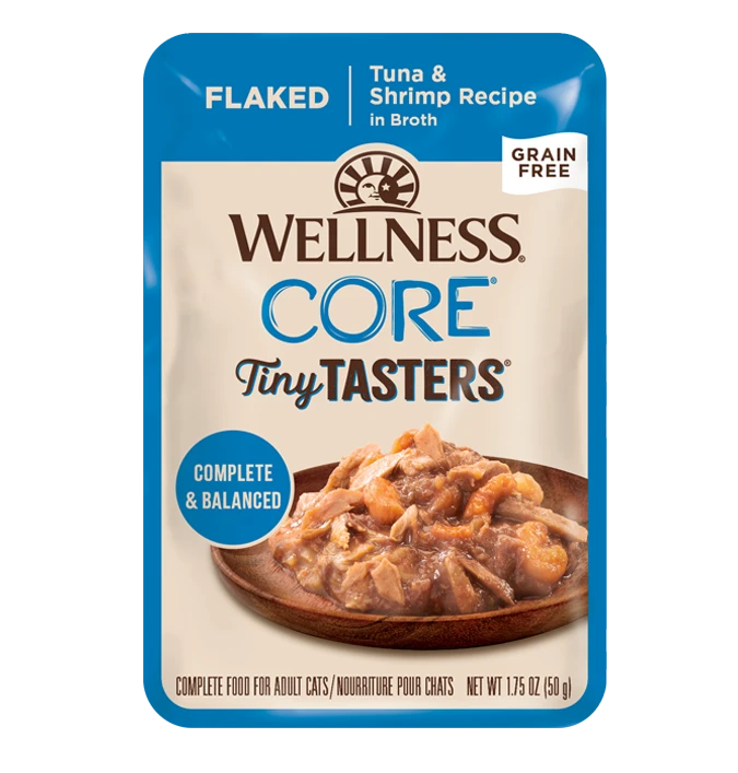 Wellness | Core Tiny Tasters | Flaked Tuna & Shrimp | Wet Cat Food Near Me Toronto | ARMOR THE POOCH