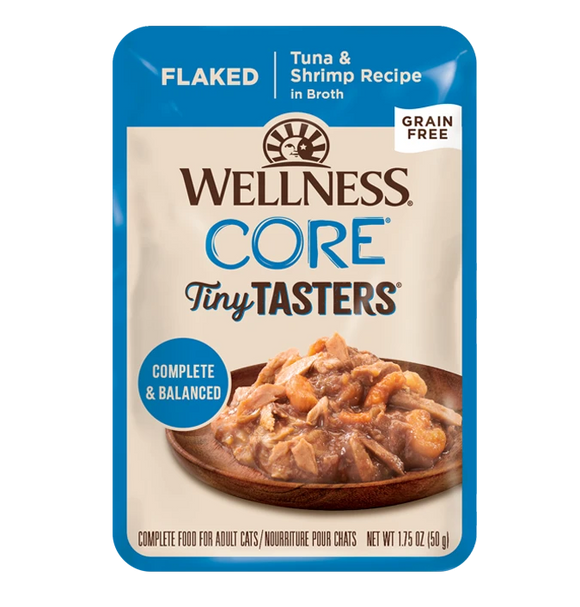 Wellness | Core Tiny Tasters | Flaked Tuna & Shrimp | Wet Cat Food Near Me Toronto | ARMOR THE POOCH