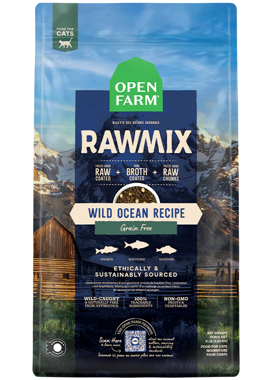 Open Farm | Wild Ocean Grain-Free RawMix for Cats | Dry Cat Food Near Me | ARMOR THE POOCH