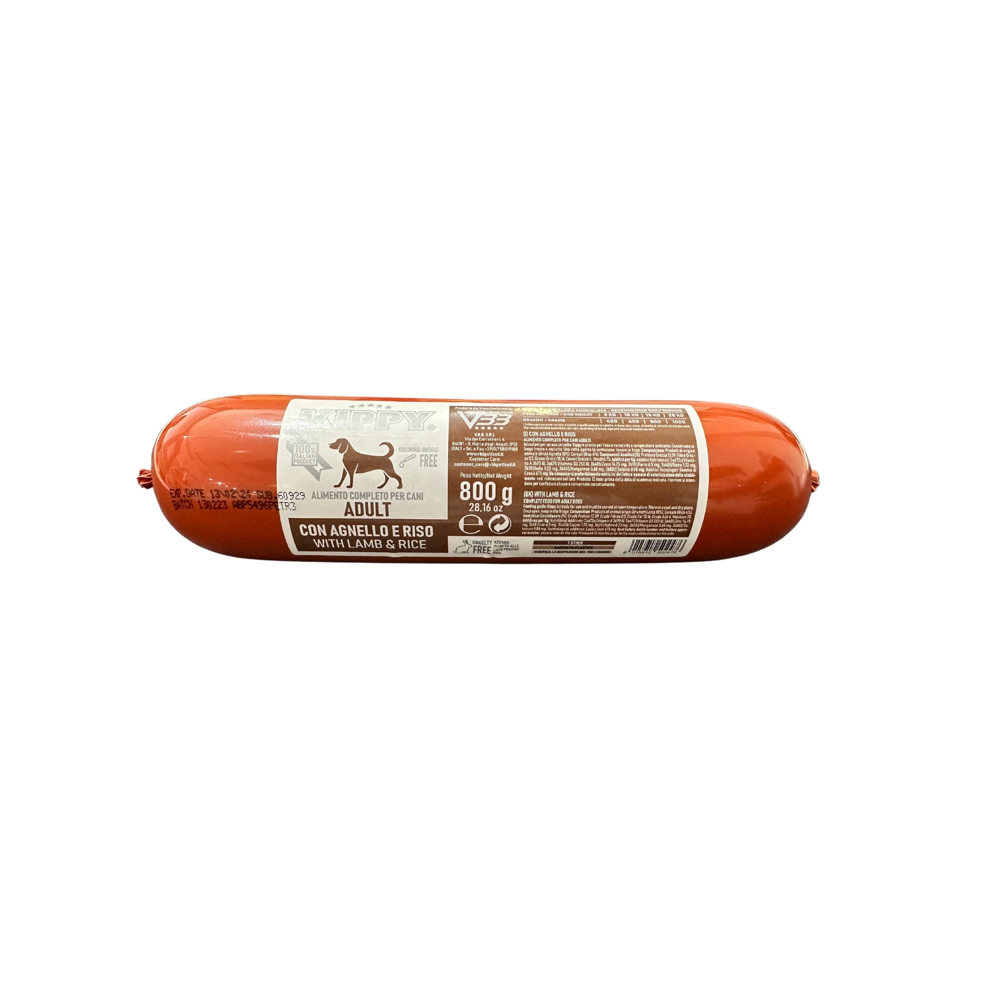 VBB | KIPPY | Lamb & Rice Pate Sausage Complete Diet For Dogs | ARMOR THE POOCH