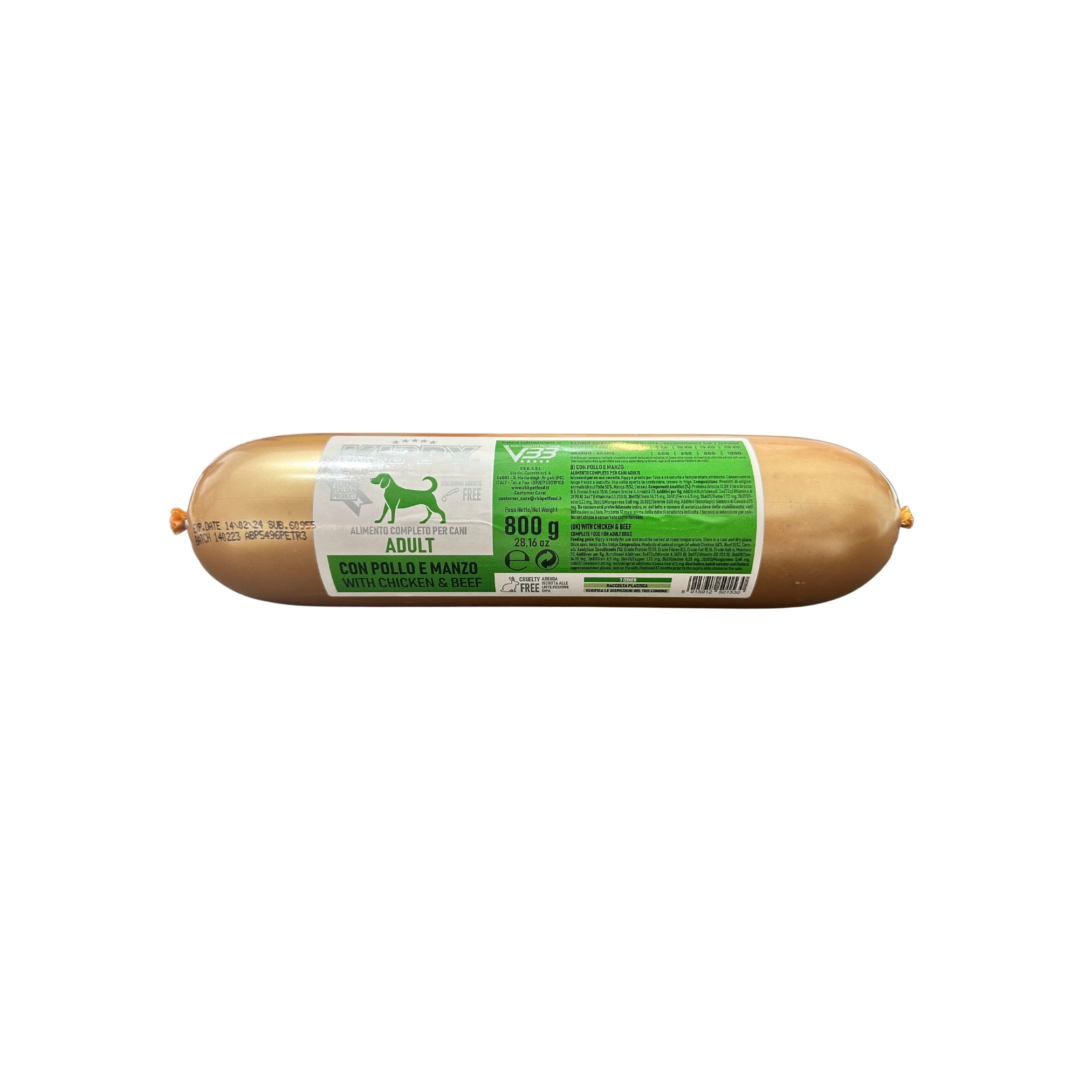VBB  KIPPY  Chicken & Beef Sausage Complete Diet For Dogs | ARMOR THE POOCH