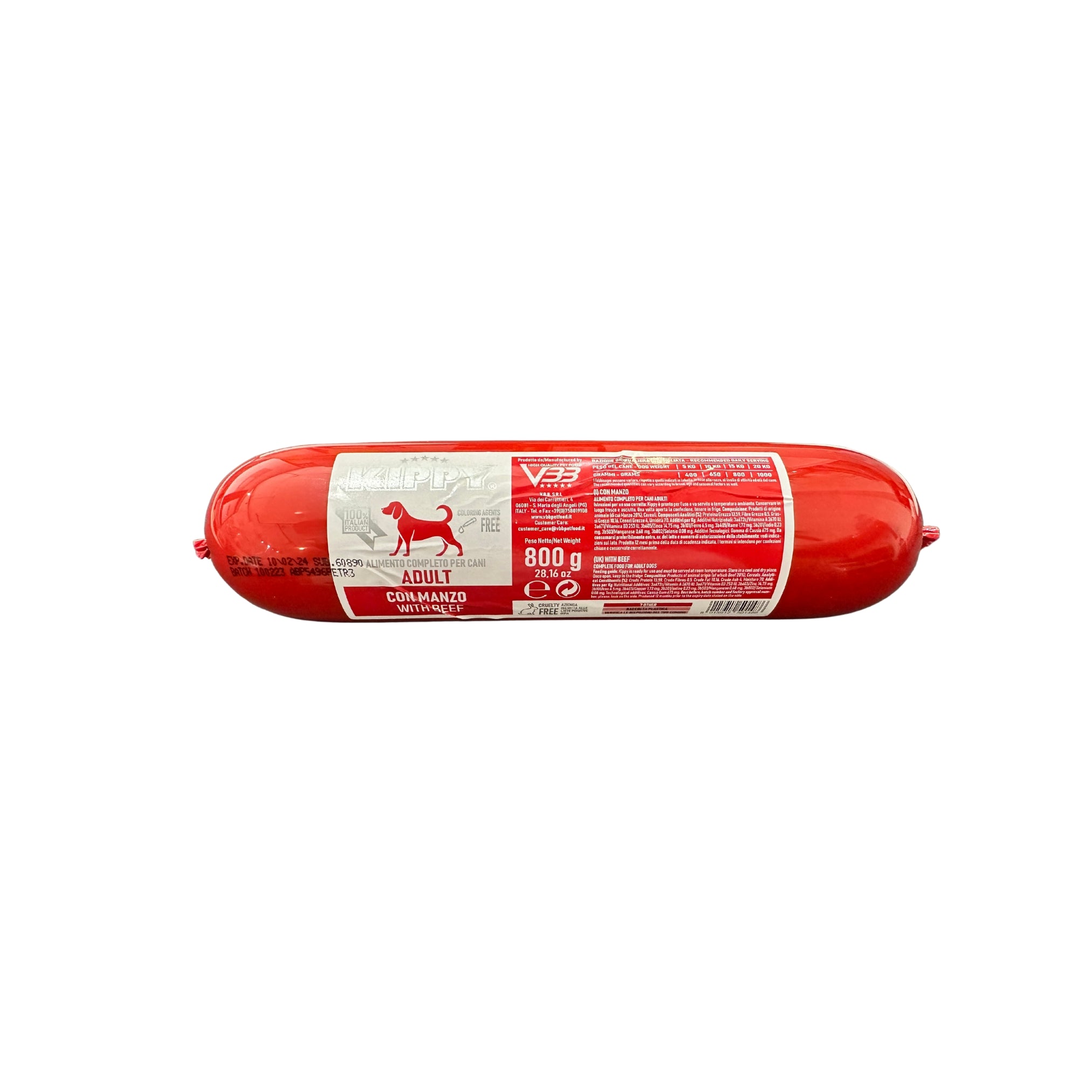 VBB - KIPPY Beef Sausage Complete Diet For Dogs