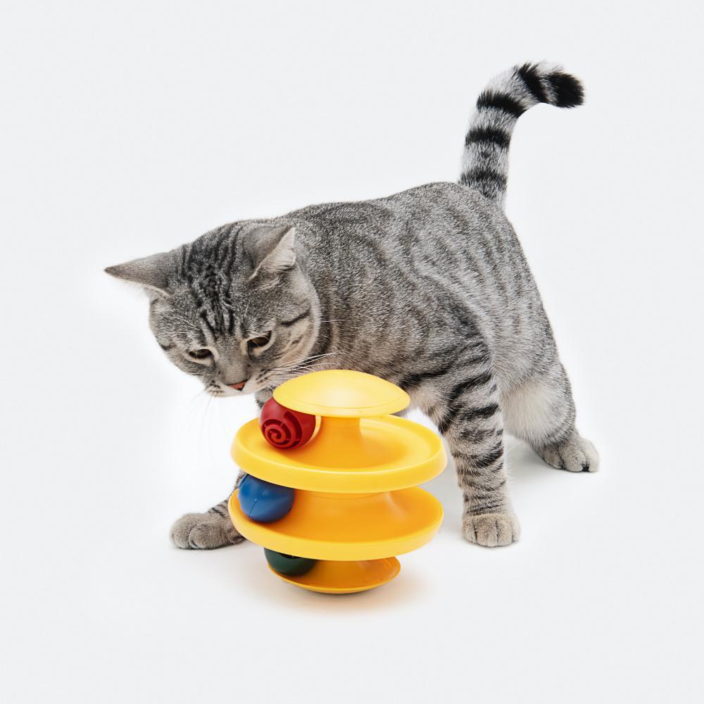 pidan - Ball & Track Swinging Tumbler Cat Toy